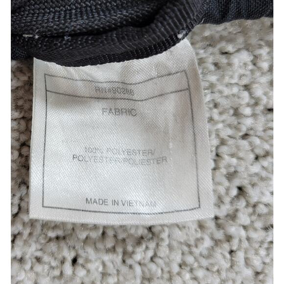 Adidas Thunder Drawstring Backpack 18" Black Blue 2 Zipper Sports School Gym - Picture 15 of 16